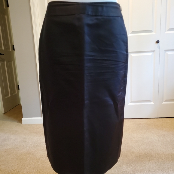 Banana Republic Silk Pencil Skirt Sz 6 - Picture 1 of 7